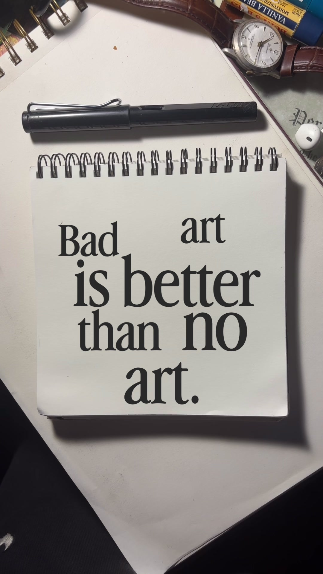Bad art is better than no art #drawing #art #sketchbook #artoftheday #foryou