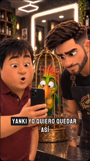 Quería quedar igualito al de la foto… pero Yanki necesitó más que tijeras 😂💈🩺 #YankiCrazyBarber #BarberComedy #Fun...