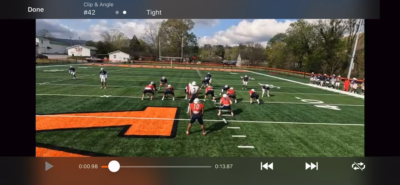 Practice clip Touchdown
