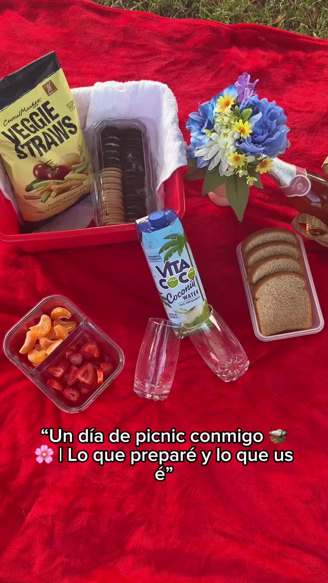 Un picnic, buena compañía y mi @Vita Coco 🥥🧺✨ @Kale ❤️