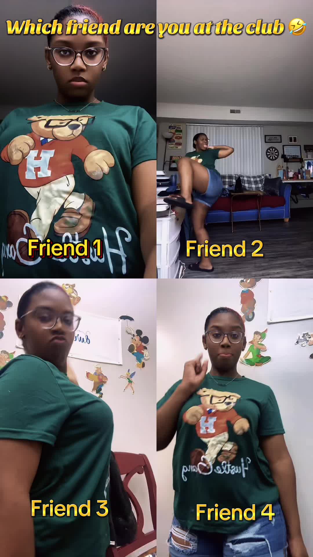 Which friend are you at the club?? 🤣😎#fyp #trending #foryoupage #fypp #fypシ #sharethis #foryou #lesbiansoftiktok #r...