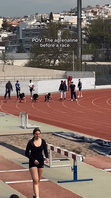 The adrenaline before a race. Follow for more daily advice and inspiration ✅ . . . #trackandfield #running #sprint #w...