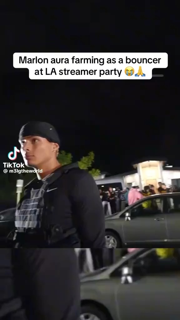 Marlon Aura Farming as a bouncer
