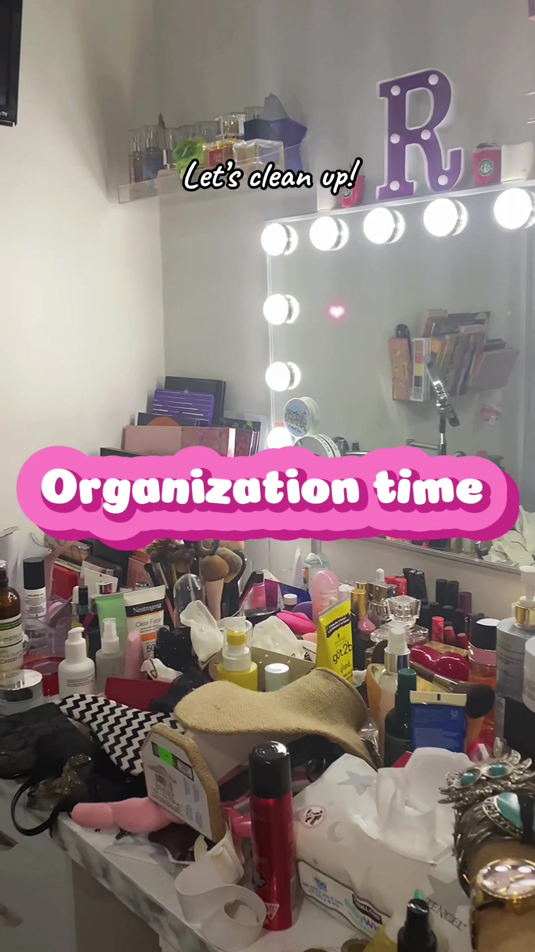 It’s time to organize my makeup vanity! Still a work in progress, needs more decluttering! #declutter #decluttering #...