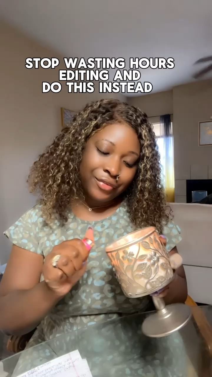 Editing video using caption app