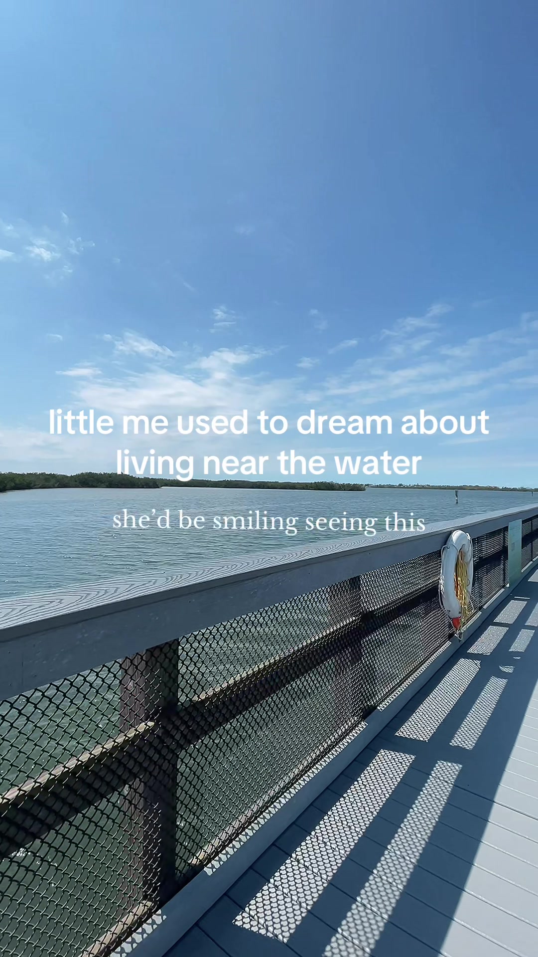 Little me used to dream about living near the water… she’d be smiling seeing this! #apollobeach #florida #tampa #flor...
