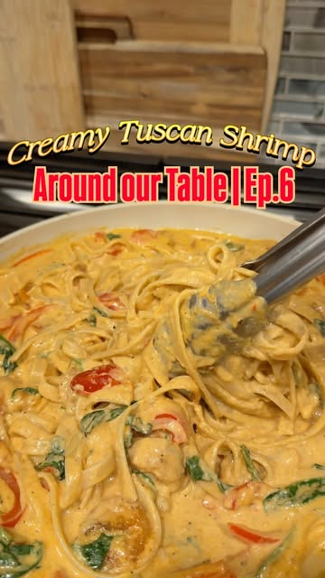 Around Our Table | Ep. 6 🍽️ Bringing back an OG: creamy Tuscan shrimp. 🍤 Still just as good as I remember. 1 lb coo...