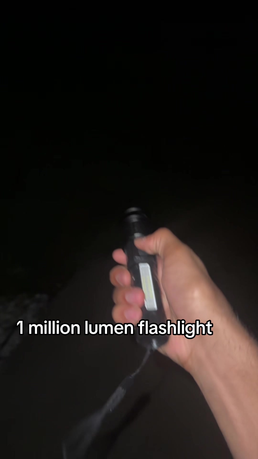 Its so bright man😂 #flashlight #ad #outdoors #gadgets #geat