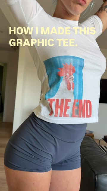 Game lost 🐓 Custom design Baby Tee. Available Now on DEPOP. Link in Bio @cloverbleu #explore #reel #handmade #design