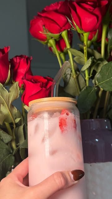 POV: You’re craving starbies but have all the ingredients to make it yourself 🤗 #fyp #starbucks #pinkdrink #homemade...