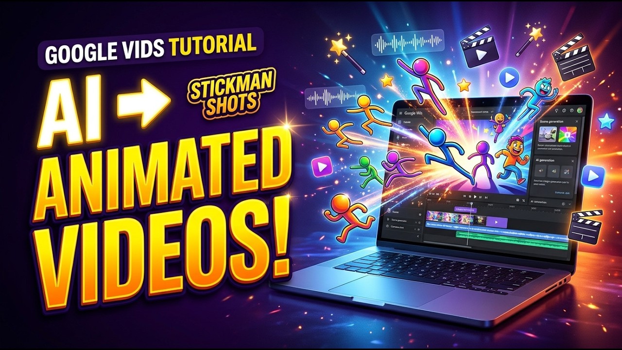 how to make a viral stickman videos with google vids and gemini **Google Vids AI Workflow: Turn AI Scripts into Finis...