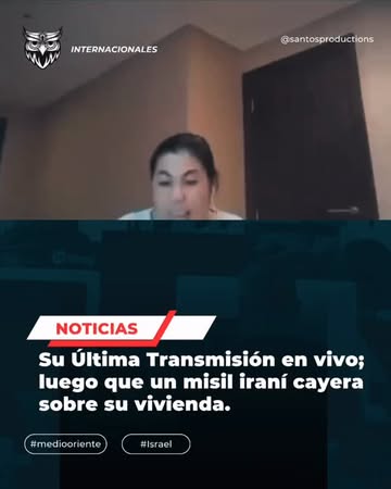 📰 Misil interrumpe transmisión en vivo en Dubái Un video viral muestra el momento en que una mujer transmitía en viv...