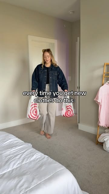 My routine every time I get new clothes!! 🥹🫶🏻 this app has been sooo helpful for me. It’s called Alta in the App S...