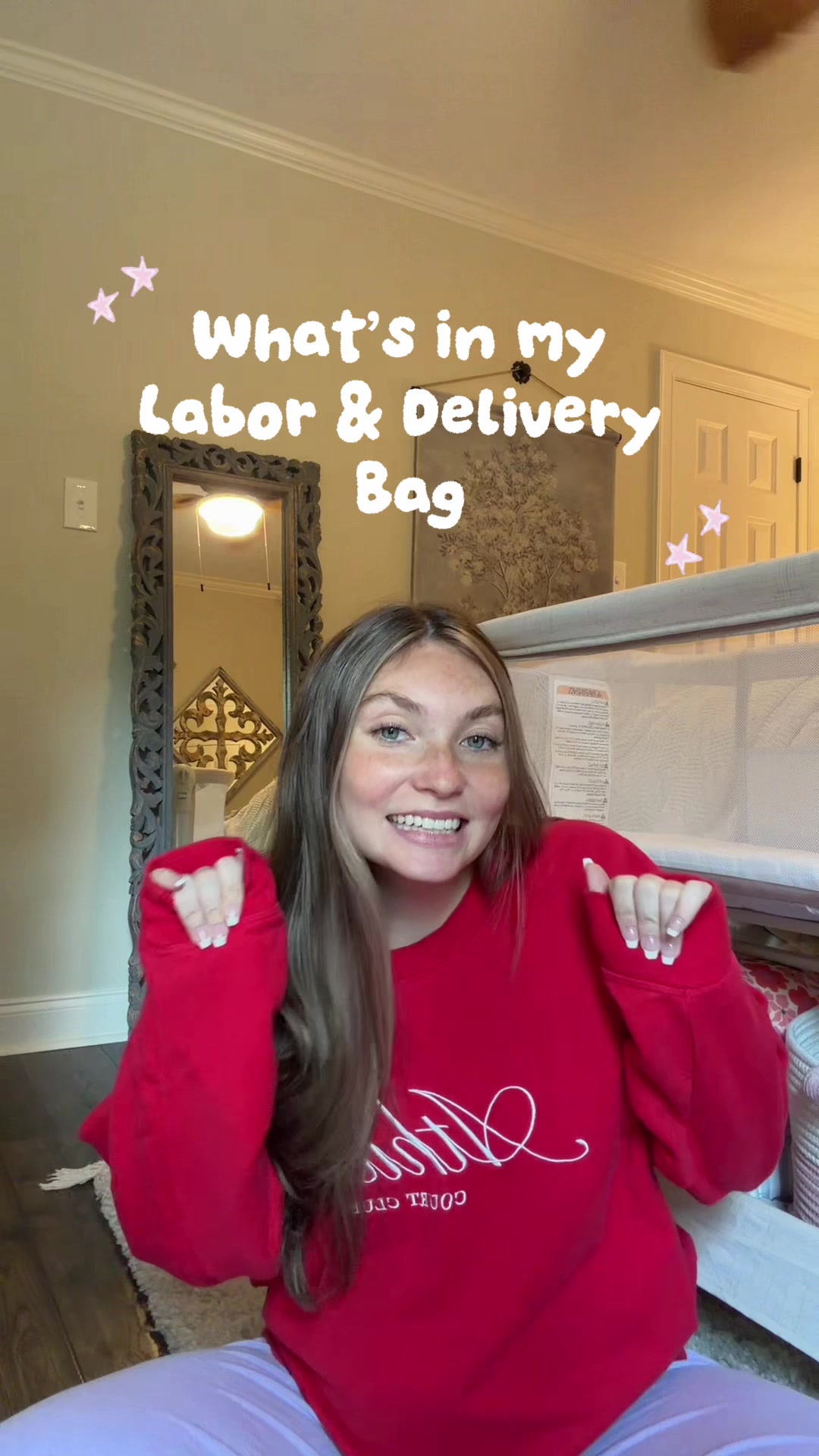 What’s in my hospital bag! Still have a few items to pack 😩 #hospitalbag #laboranddelivery #pregnant #babygirl #bage...