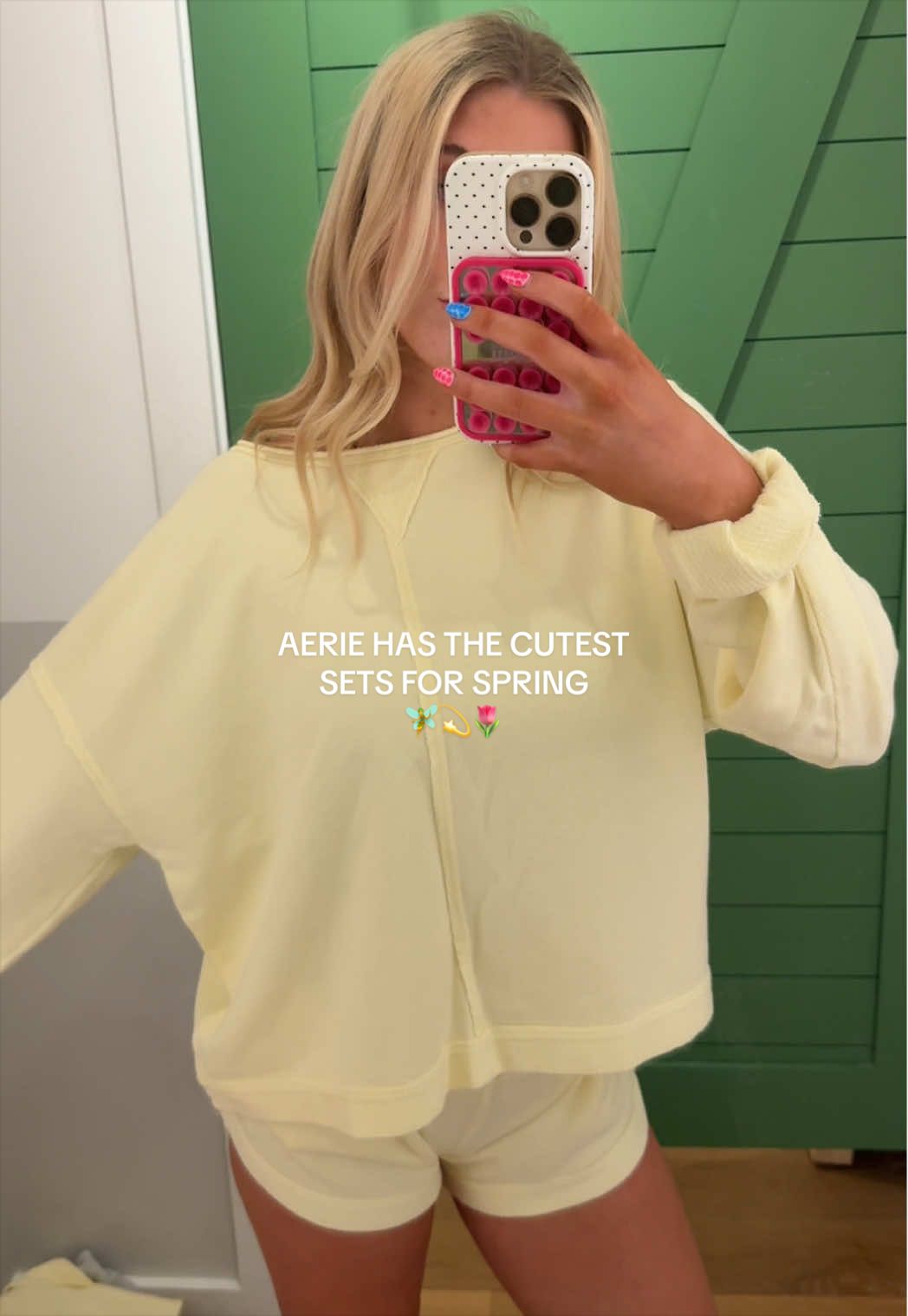 I’M OBSESSED 🌷🧚💫@aerie #fyp #girly #springfashion #spring #matchingset