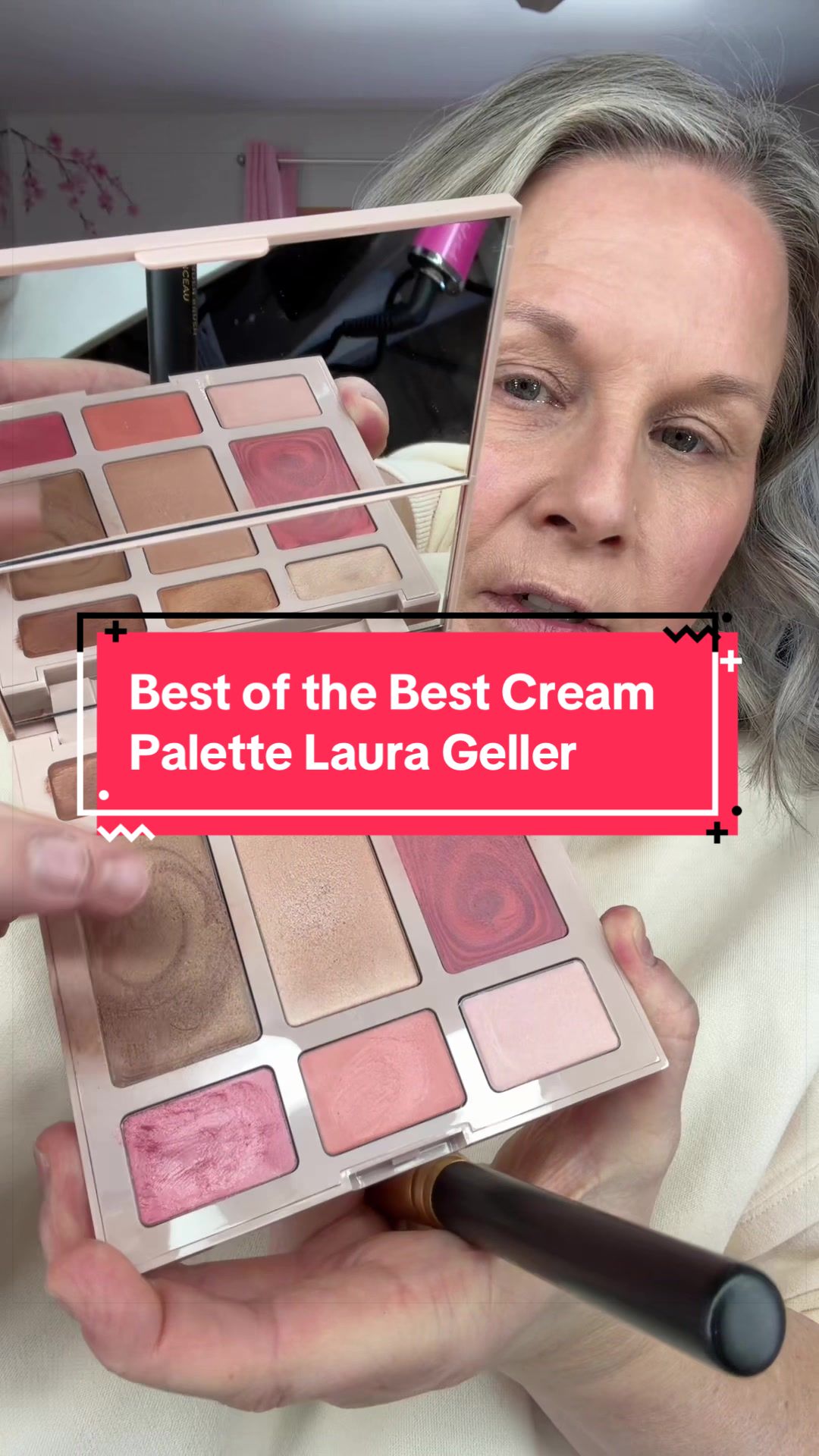 The Best of The Best Cream Palette. @Laura Geller Beauty #creammakeup #travelmakeup #fullfacemakeup #makeupover50