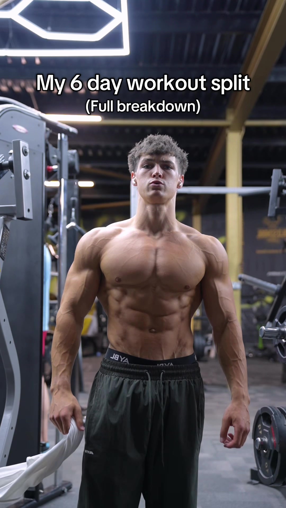 Full workout split (PPL Rest PPL rest) exercise order/exercise selection changes for workouts A & B. Gym fits from @A...