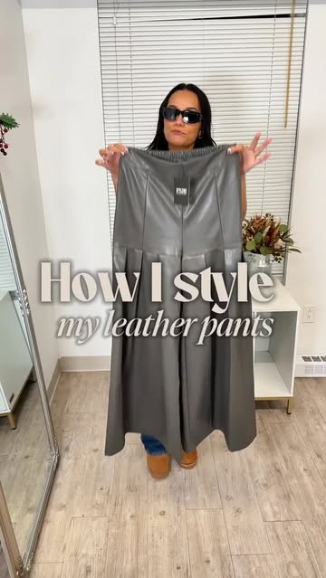Back to my fashion designer era 👠 How I style my leather pants 🩶 4 ways to take one piece from casual to chic — per...