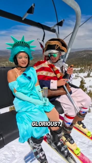 250 years really flew by. Thanks @thecarlirose for being such a Lady #georgewashington #ski #snowboarding