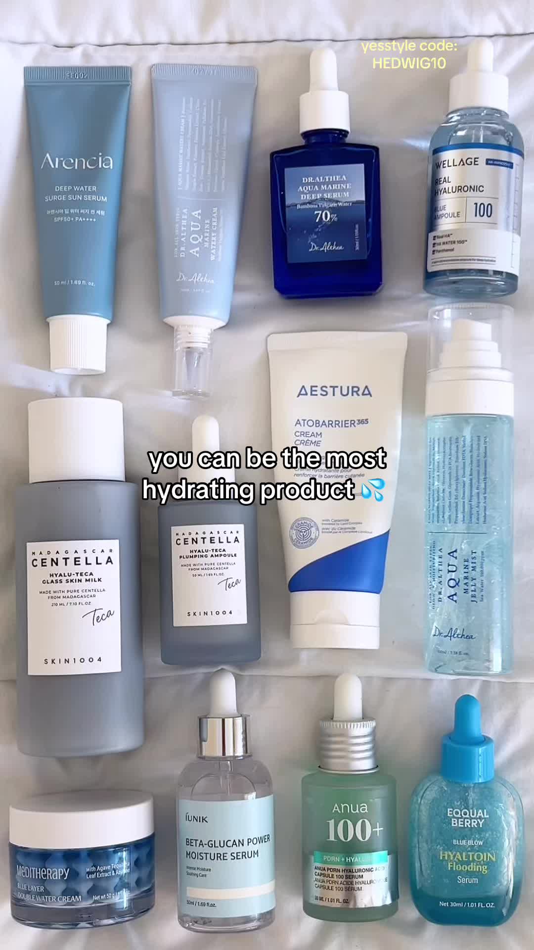 blue (hydration) 💙🪼🫐💦 or green (soothing) 💚🍀🥑🌱? You can get skincare and makeup on YesStyle, StyleKorean and...