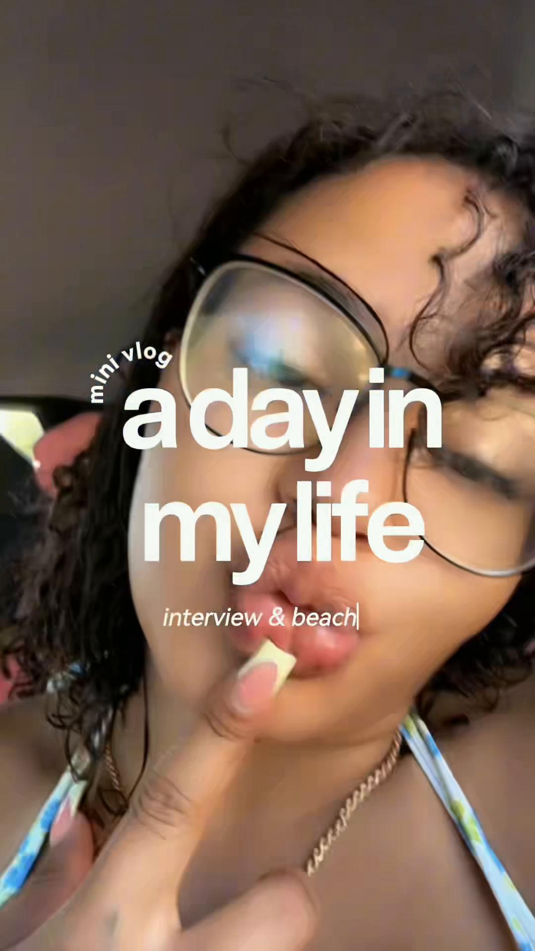 A Day In My Life: interview & Beach Day 🌴✨ p.s. I got da big girl job 🩷 #viral #foryoupage #fypシ #trending #CapCut