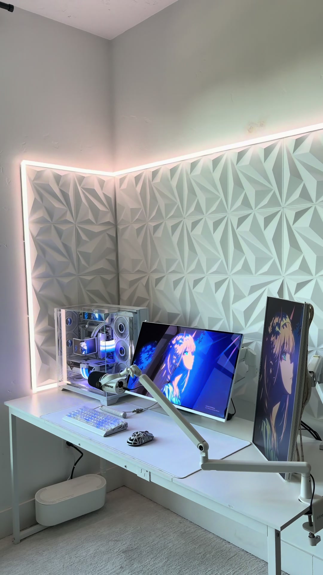 Peak setup #techtok #gamingontiktok #trendingvideo #foryoupageofficiall #whitesetup