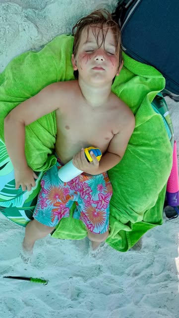 Just in case he ever tries to tell me he had a hard childhood 😅 Beckett is living his best summer life here at the b...
