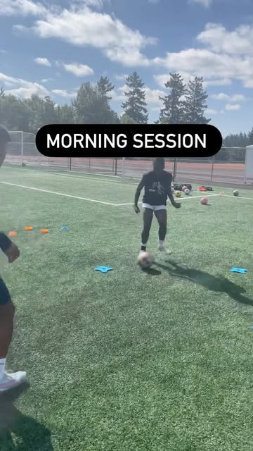 Thank you @jesse_riodil for great morning session! #soccer #skills #soccertraining #sunny #athletes #hardworkpaysoffs...