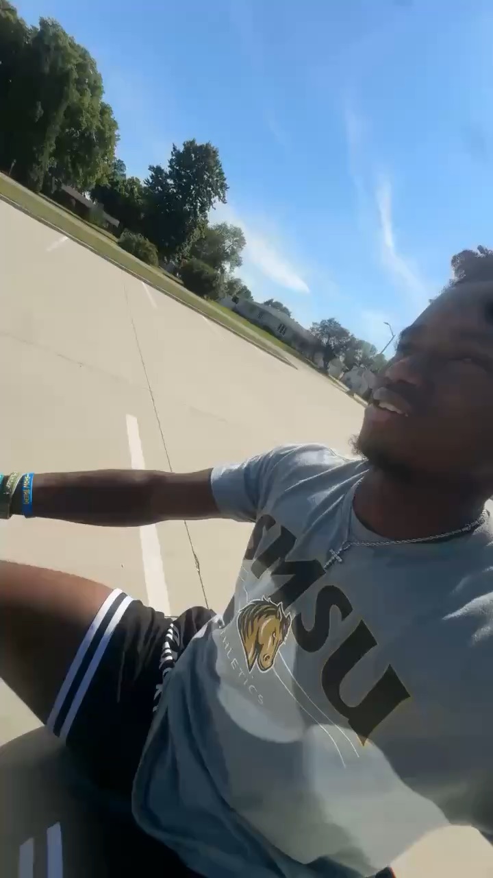 On my moped