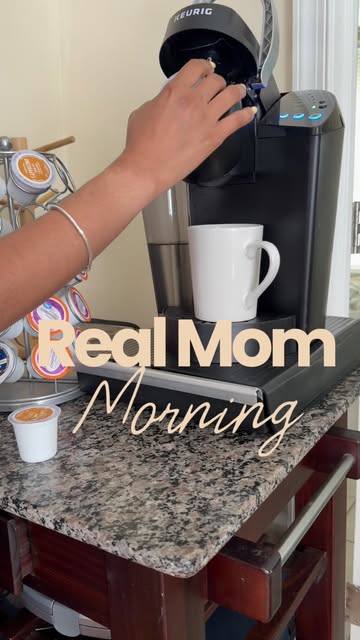 Some mornings are calm, others are a little chaotic… but these are the moments I’ll remember forever. 🤍☕️ 🤍 #MomLif...