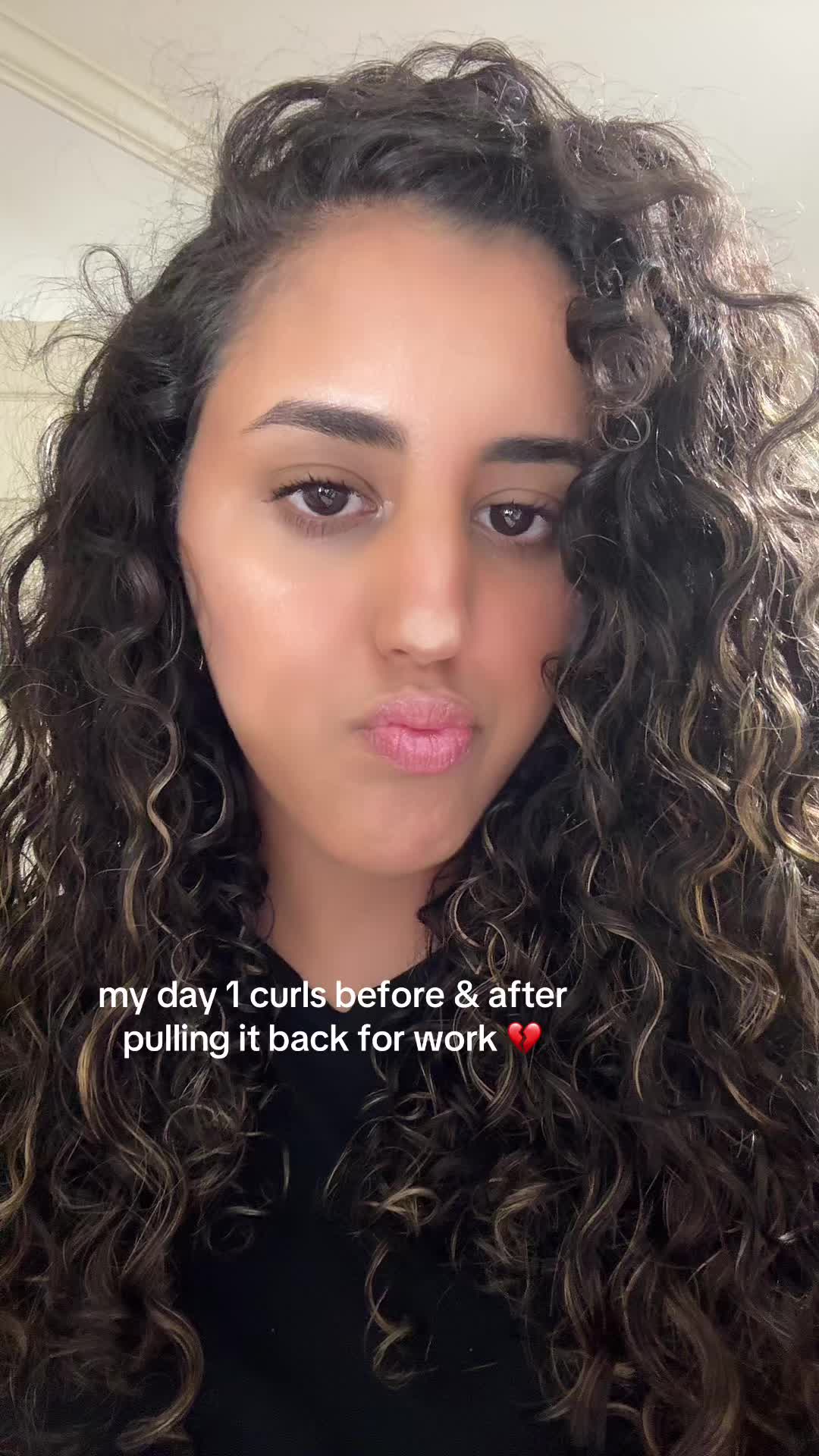 gotta love food service #curlyhairroutine #curlscheck #curls