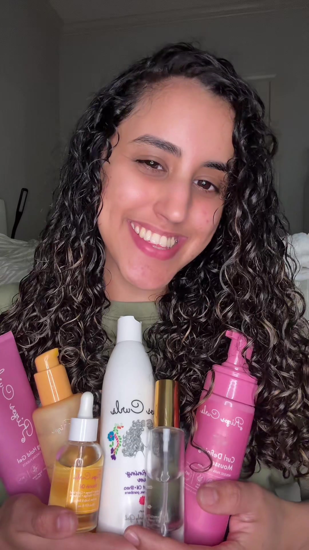 not sponsored but this is one of my favorite routines this summer. plus the scents!! @Rizos Curls #curlyhairroutine #...