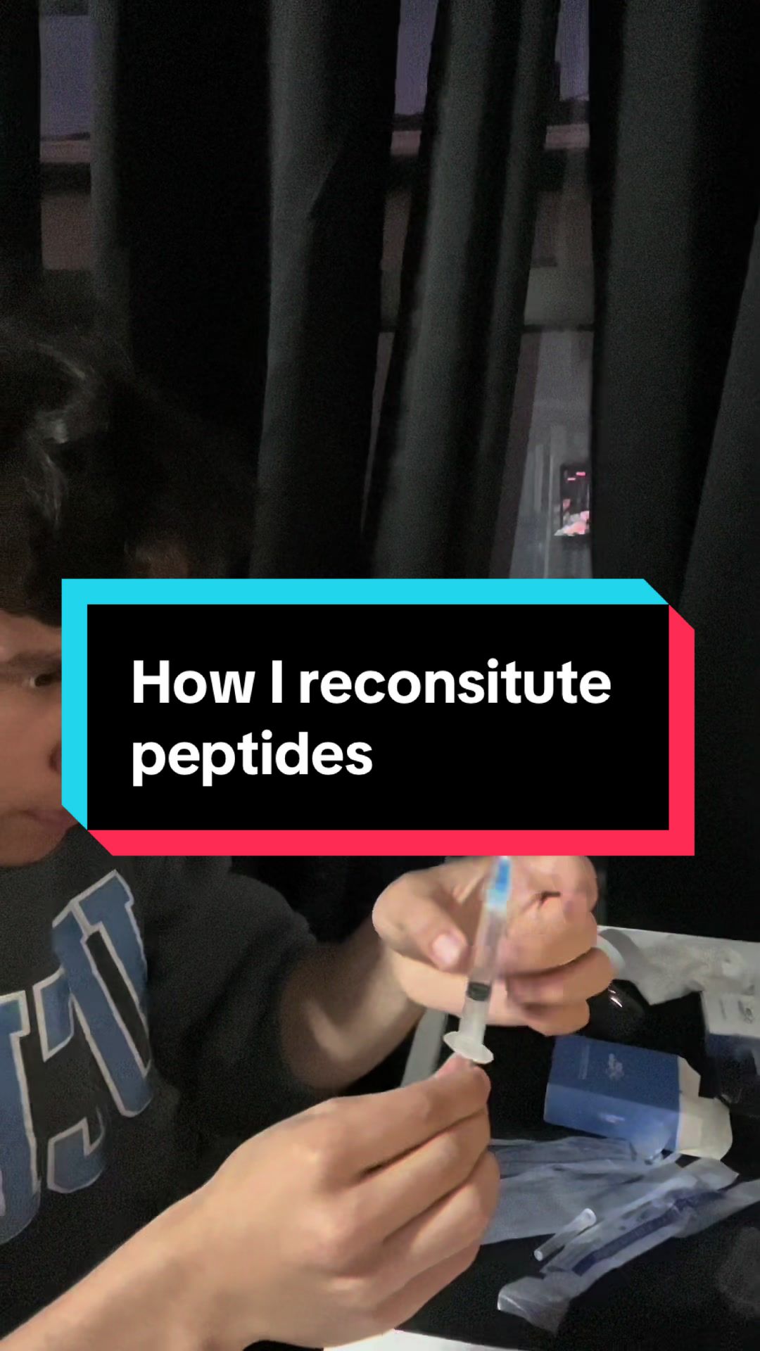 How to reconsitute peptides #peptide #health #biohacking #bodybuilding #fyp