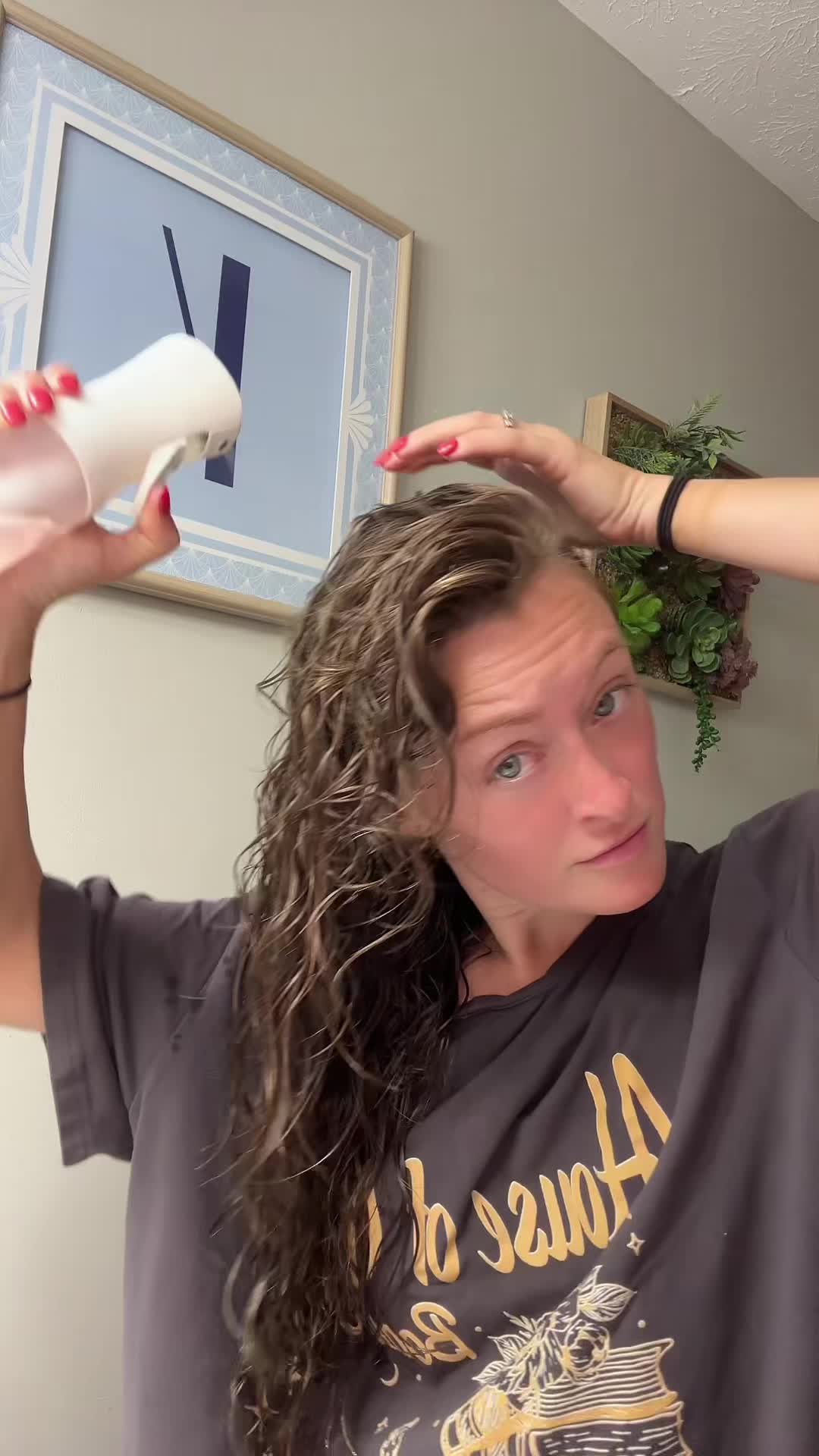 Wash day curly hair routine #curlyhairroutine