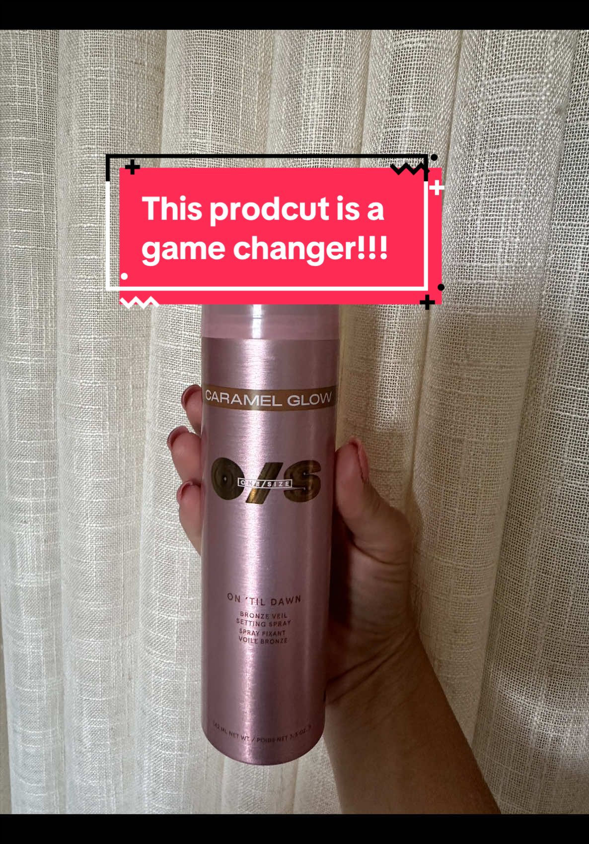 One size always comes through but a waterproof setting spray that gives a bronze glow! Yes please! #onesizebeauty