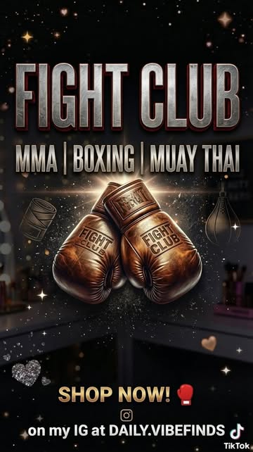 🥊 FIGHT CLUB 🥊 Everything fighters need—from training gear and accessories to recovery essentials. Whether you’re i...