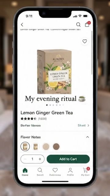 LEMON GINGER GREEN TEA