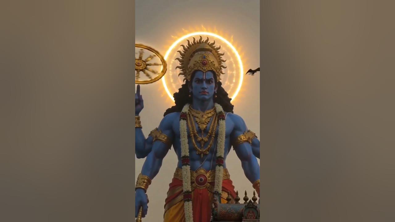 Lord Vishnu Appears Above the Temple 🕉️ Garuda & Sudarshana Chakra #vishnu #govinda #perumal
