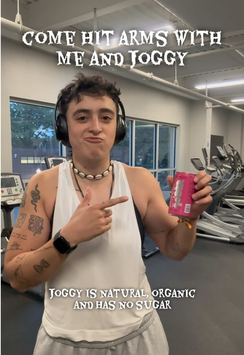 Anyone can get 3 free cans right now at getjoggy.com it’s not an energy drink, it’s a @getjoggy #joggy #armday #gym #...