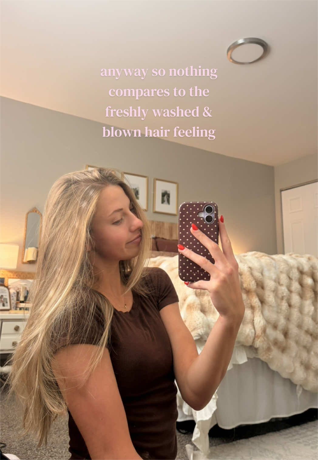 such a timeless style 🪞🩰#blowout #hair #hairtok #creatorsearchinsights #haircontentcreator