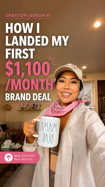 This $1,100/month brand deal started with 3 free videos. 👀 Most people think you need a huge following or the perfec...