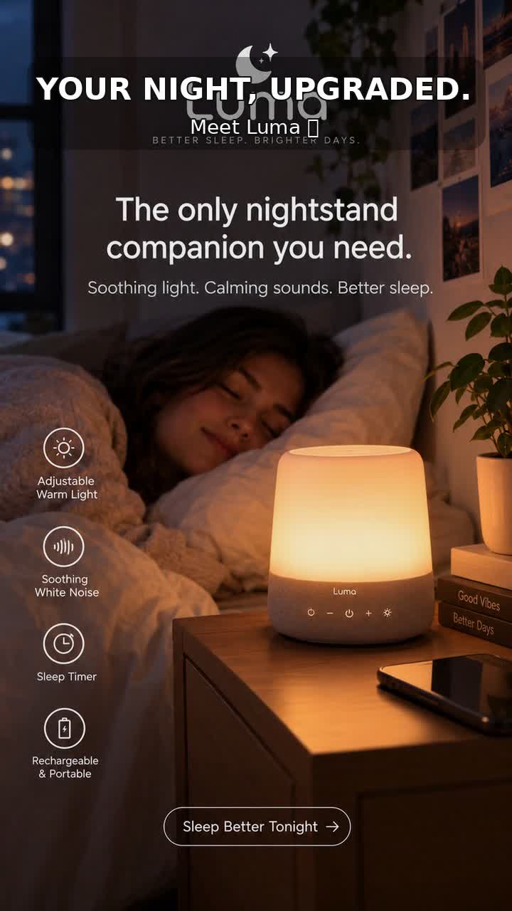 POV: your nighttime routine just got 10x cozier 🌙✨ Meet Luma. Better sleep vibes start here. #Luma #TikTokAds #CozyR...