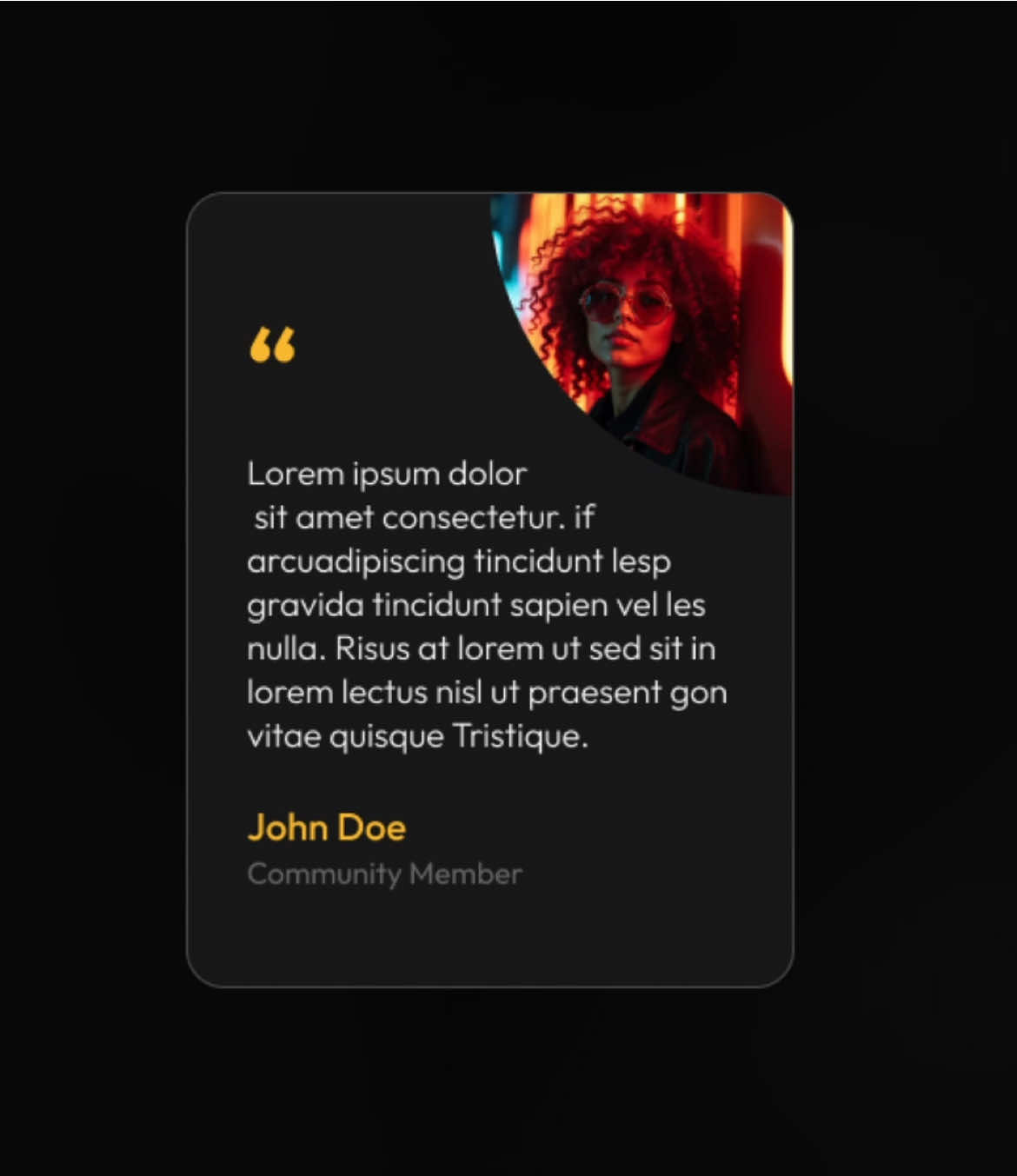 You remember the A/B test from a while back? Neither one made it. I redesigned the testimonial card from scratch—kept...