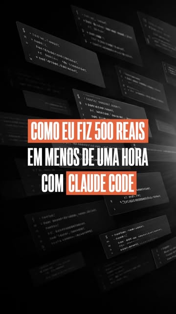 Como fazer R$500 em 1 hora com o Claude Code, sem saber programar. Ontem me pediram um sistema pra uma loja de roupas...