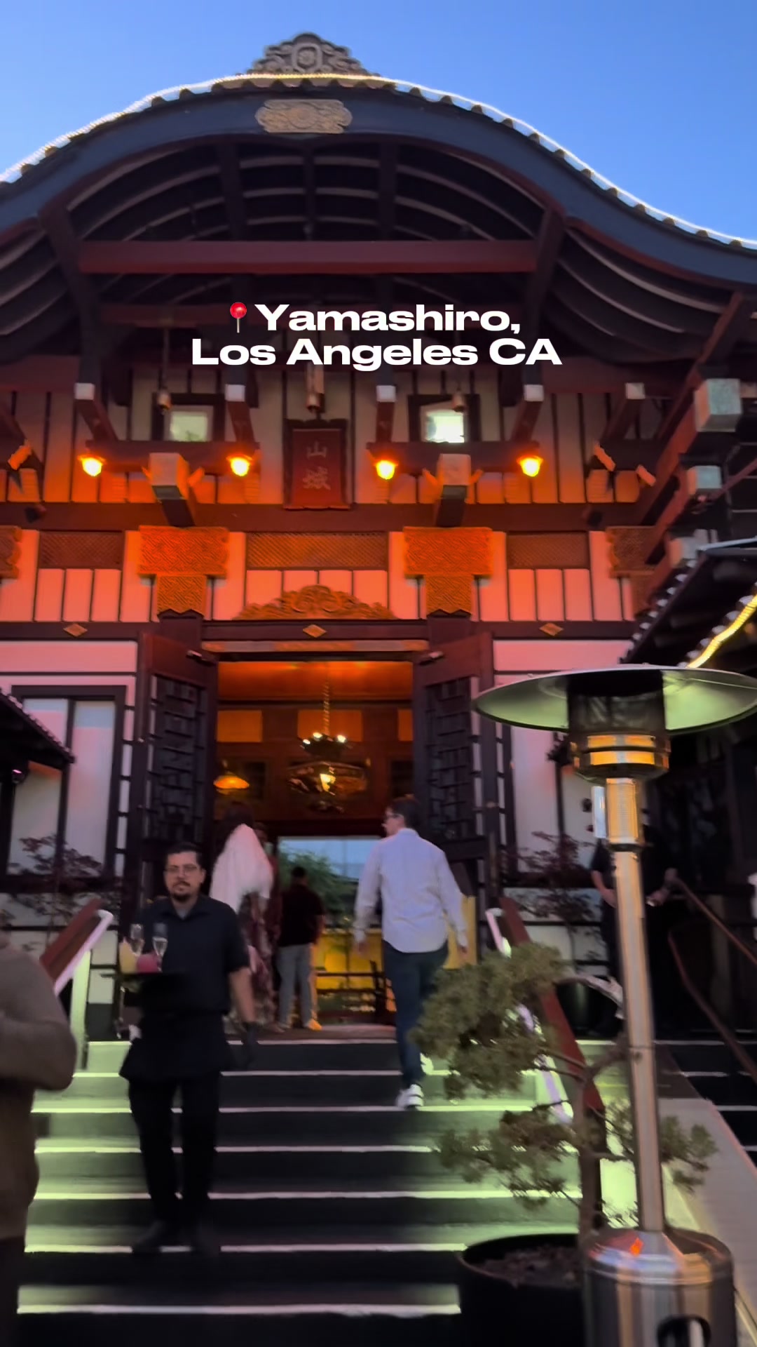 The food was delicious + the view || Yamashiro, Los Angeles CA #restaurant #la #views #food #fyp