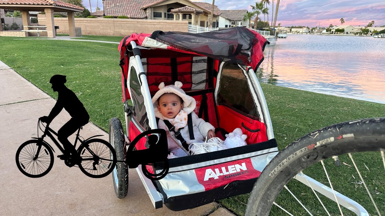 Biking with a 5 months baby for the first time. Don't forget to Like, Subscribe, and turn on the notification button.