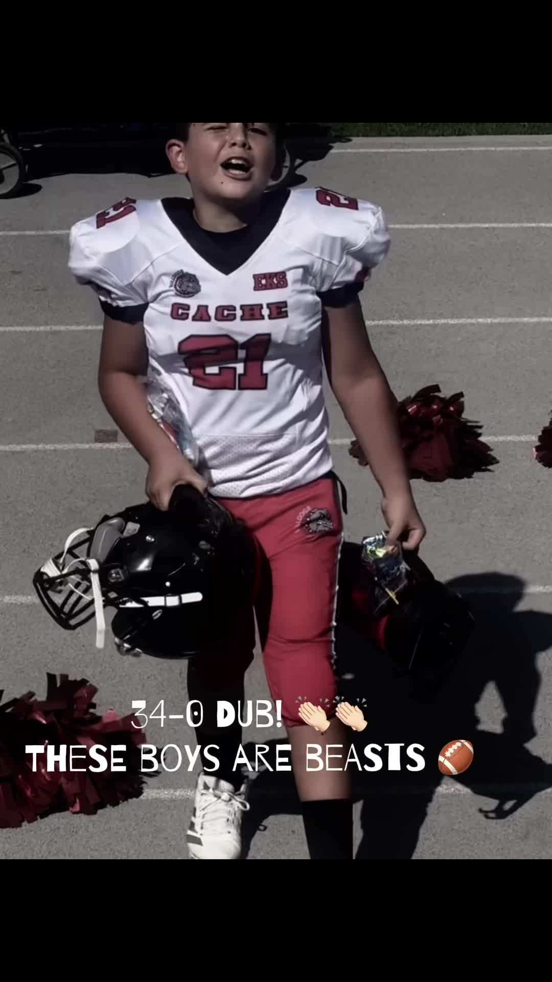 34-0 isn’t something to sneeze at. These boys put in that work in this heat! #football #footballtiktok #youthsports #...