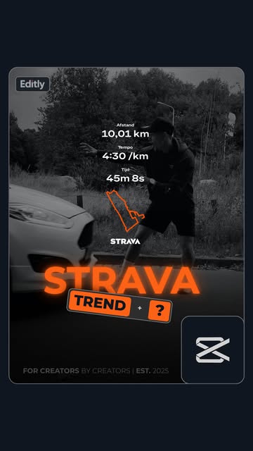 This is how you can do the Strava trend with a special twist. Crazy how you only need a phone to create content like...