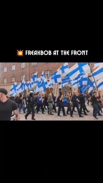 🧽 FreakBob just showed up in Helsinki Finland never saw this coming #FreakBob #Finland #Helsinki #Remigration #IRL