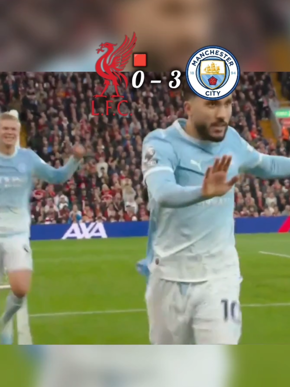 🔥 السيتي يُسقط ليفربول بثلاثية نظيفة في عقر داره! 💙💥 مانشستر سيتي ينتصر 3-0 في الأنفيلد! 🏟️⚽#مانشستر_سيتي #ليفربو...